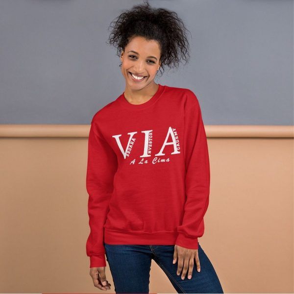 unisex crew neck sweatshirt red front 60e7186a70960 Vergara Investor