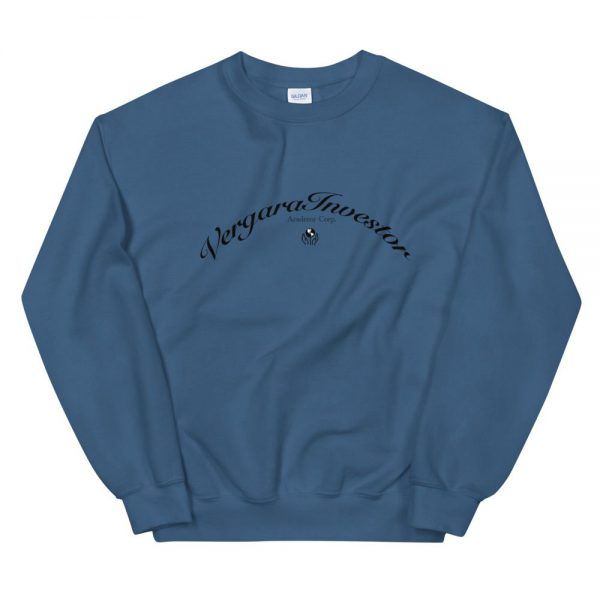 unisex crew neck sweatshirt indigo blue front 60e717233463c Vergara Investor