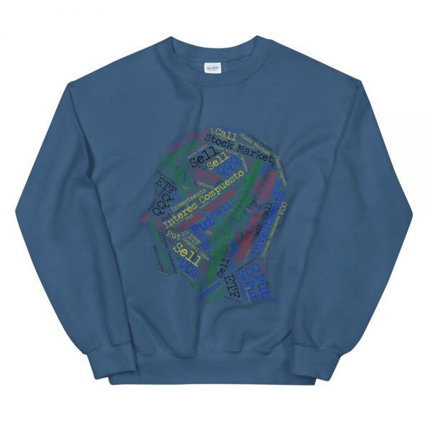 unisex crew neck sweatshirt indigo blue front 60e71c42363e7 Vergara Investor